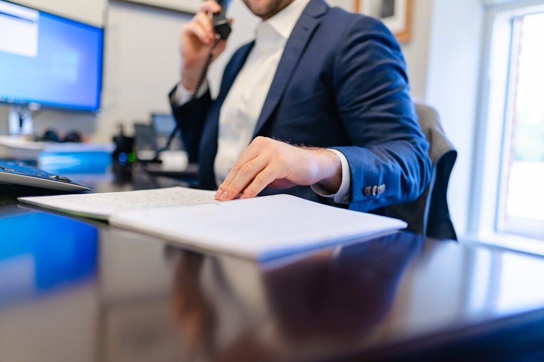 Portrait of a smiling North African businessman in an office